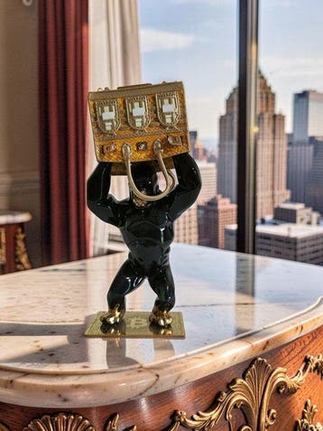 Lyssandre Saint York - Kong x Hermes gold faubourg Birkin +