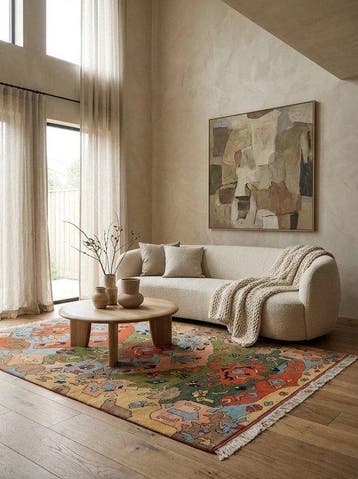 Tapis - 239 cm - 165 cm - Tapis noué à la main de Konya