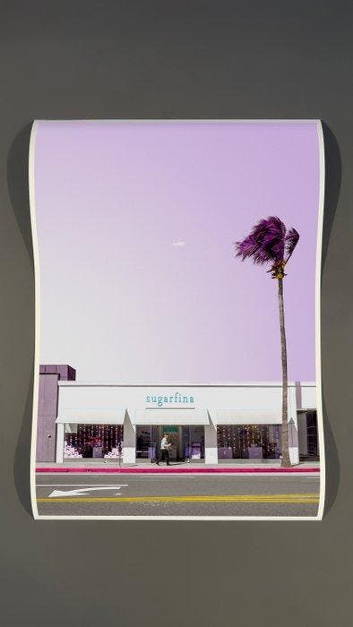 Téber - Paint the Town Violet, Antiquités & Art, Art | Objets design