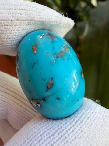 Turquoise Echte edelsteen! Topkleur Neishabour Turquoise, Verzamelen