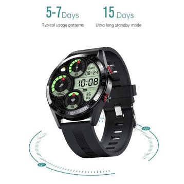 Smartwatch met Bloeddrukmeter en Zuurstofmeter - Fitness, Verzenden, Nieuw, SACOSDING