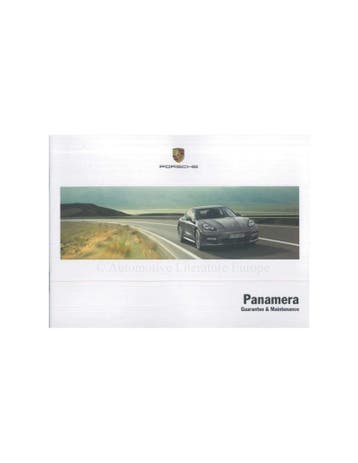 2013 PORSCHE PANAMERA GARANTIE & ONDERHOUD ENGELS