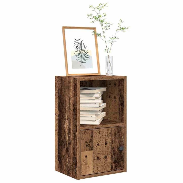 vidaXL Boekenkast 31x24x52 cm bewerkt hout oud houtkleurig, Huis en Inrichting, Kasten | Boekenkasten, Nieuw, Verzenden