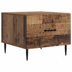 vidaXL Salontafel met lade Oud hout 49 x 50 x 40 cm Bewerkt, Verzenden
