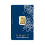 2,5 gram goudbaar Pamp Suisse Fortuna, Postzegels en Munten