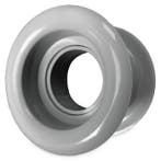 Rond deurrooster Ø40mm - kunststof grijs, Verzenden, Nieuw