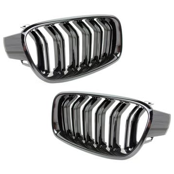 Nieren grill M3-Look | BMW 3-serie 2012-2015 4-deurs sedan (, Verzenden