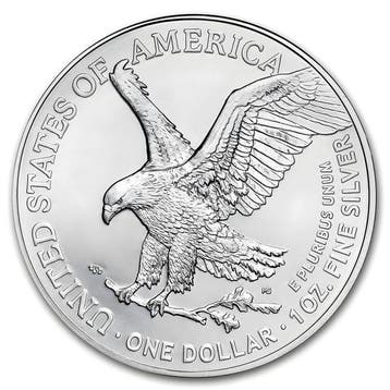 États-Unis. 1 Dollar 2024 Silver Eagle US Flag Holographic, Postzegels en Munten