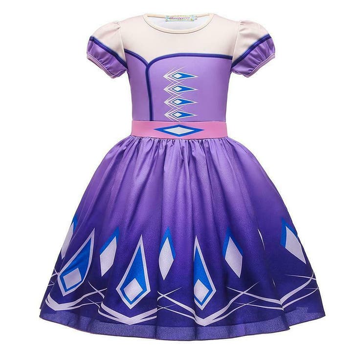 Prinsessenjurk - Prinses Elsa - Paarse zomerjurk - Kleedje, Kinderen en Baby's, Carnavalskleding en Verkleedspullen, Verzenden