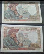 France. - 3 x 50 Francs - 1940/1941 - Fayette 19 (Sans prix, Postzegels en Munten