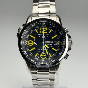 Seiko - Solar Chronograph Rotating Compass SSC093 - Zonder