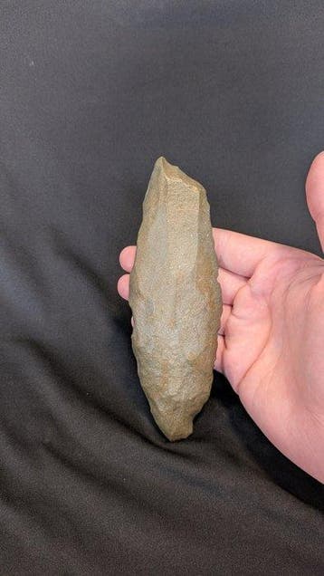 Neolithisch Jasper biface en silex jaspis - 160 mm (Zonder