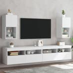 vidaXL Tv-meubelen 2 st met LED-verlichting 30,5x30x60 cm, Huis en Inrichting, Kasten |Televisiemeubels, Verzenden, Nieuw