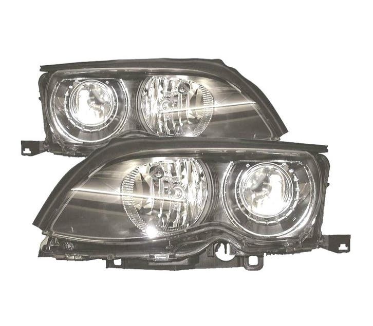 Phares Xénon Pour Bmw Série 3 E46 4P 01-05 Fond Noir, Auto-onderdelen, Verlichting, Verzenden
