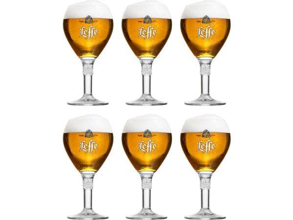 Veiling - Leffe Bierglazen / Bierbekers - 330 ml, Maison & Meubles, Cuisine | Ustensiles de cuisine