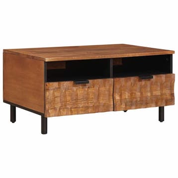 Salontafel Lade | Massief Hout | Tweede Kansje | OP=OP, Huis en Inrichting, Tafels | Salontafels, 50 tot 100 cm, Verzenden, Klassiek