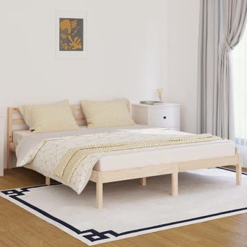 vidaXL Bedframe massief grenenhout 160x200 cm, Huis en Inrichting, Verzenden, Nieuw