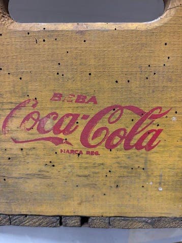 coca cola - Krat - Hout - Coca cola flessen krat
