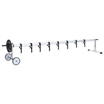 vidaXL Zwembadhoesroller met roestvrijstalen frame, Verzenden