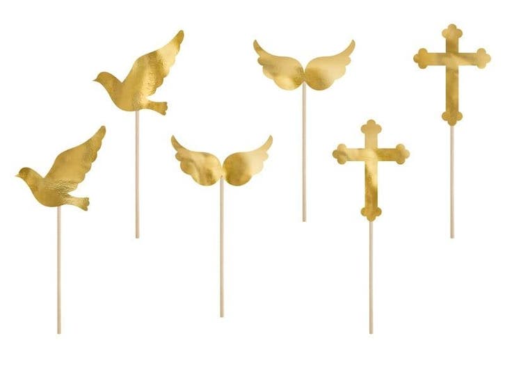Caketopper Communie 11cm 6st, Hobby & Loisirs créatifs, Articles de fête, Envoi