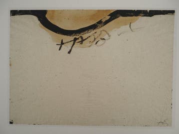 Antoni Tapies (1923-2012) - Composition expressive en beige
