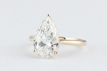 Zonder minimumprijs - Ring - 14 karaat Geel goud - 2.03ct., Nieuw