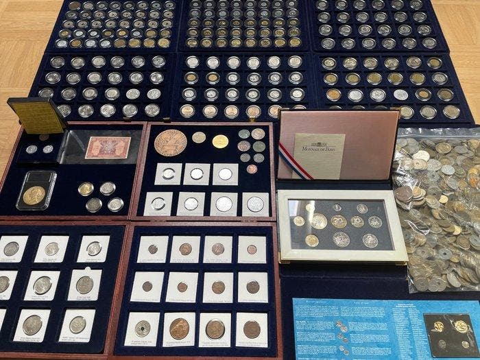 Frankrijk. Lot de 237 Monnaies Françaises dont 10 Argent,, Postzegels en Munten, Munten | Europa | Niet-Euromunten