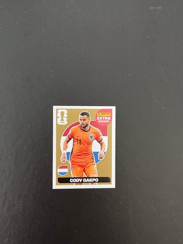 2026 Panini Cody Gakpo - Extra Sticker Gold - 1 Sticker -, Collections, Autocollants