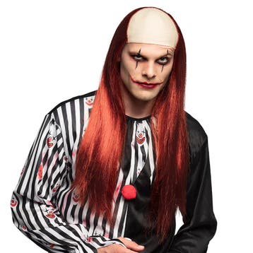 Halloween Pruik Killer Clown, Verzenden, Nieuw