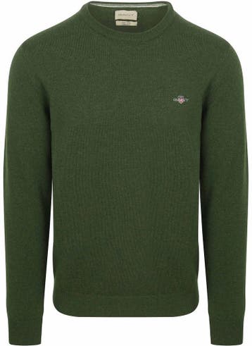 Gant Pullover Lamswol Mosgroen maat Maat 52/54 (L) Heren, Vêtements | Hommes, Verzenden