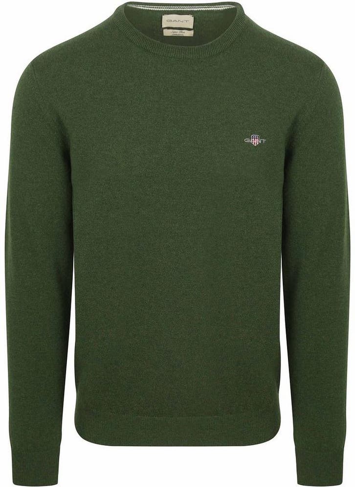 Gant Pullover Lamswol Mosgroen maat Maat 52/54 (L) Heren, Kleding | Heren, Truien en Vesten, Nieuw, Maat 52/54 (L), Verzenden