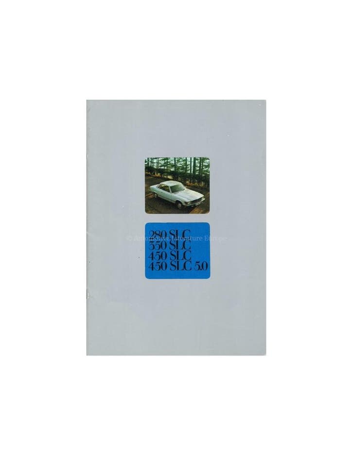 1979 MERCEDES BENZ SLC BROCHURE NEDERLANDS, Livres, Autos | Brochures & Magazines, Enlèvement ou Envoi