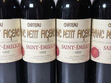 1997 Chateau Franc Petit Figeac - Saint-Émilion - 6 Flessen, Verzamelen, Nieuw