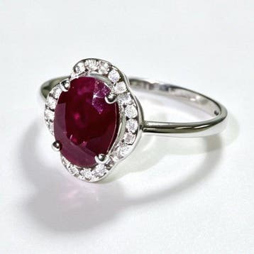 Zonder minimumprijs - Ring - 14 karaat Witgoud - 1.76ct. tw., Nieuw