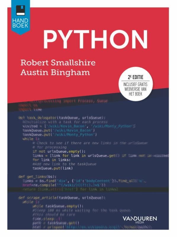 Handboek Python | Robert Smallshire; Austin Bingham | Nieuw, Livres, Livres Autre, Envoi