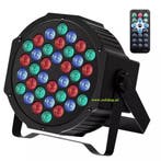 Par led discolamp disco lamp RGB verlichting DMX 36W + Afst., Verzenden, Nieuw