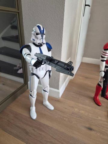 Star Wars - 501st clone trooper 80 cm with gun- jakks, Nieuw