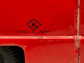 Hayashi Seisakusho - Blikken speelgoedauto - Posterijen