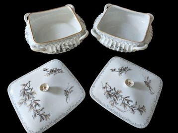 Limoges - Haviland & Co. - Serveerschaal (2) - Porselein -, Antiek en Kunst