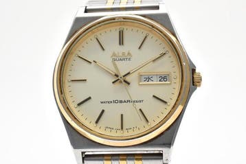 Seiko - Seiko Alba Vintage Quartz Day-Date Watch - Zonder