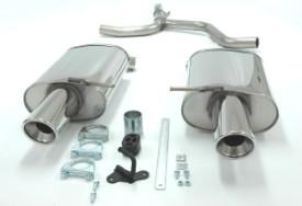 Simons einddemper duplex: RVS | Audi A4 (B6) Sedan/Avant 1.6, Verzenden