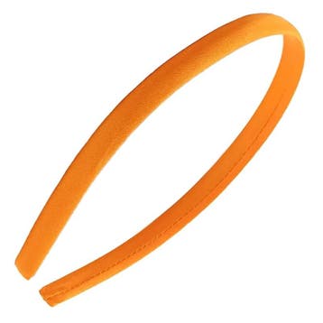 Fako Fashion - Diadeem - Satijn - 10mm - Oranje, Verzenden