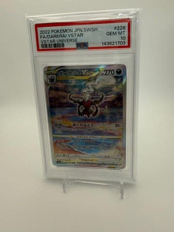 Pokémon - 1 Graded card - Darkrai VSTAR 228/172 - PSA 10 -, Nieuw