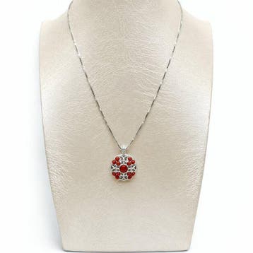 Koraal - Argento 925 - Ketting met hanger - Italiaans, Nieuw
