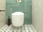 Wandtegel Ragno Sense Oxid Langwerpig Groen Mat 6,5x39,5, Nieuw, 20 tot 40 cm, 10 m² of meer, Wandtegels