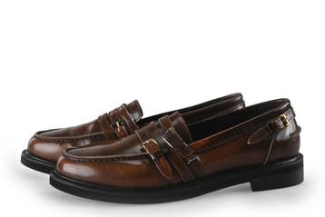 Stefano Lauran Loafers in maat 39 Bruin, Kleding | Dames, Schoenen, Bruin, Verzenden, Overige typen, Zo goed als nieuw