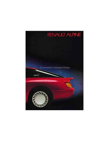 1985 ALPINE GT V6 BROCHURE DUITS, Ophalen of Verzenden