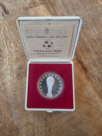 Italia ’90 World Cup - Official Silver Proof Medal -, Nieuw