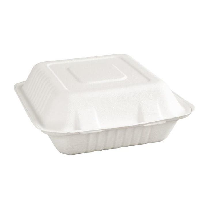 Maaltijddozen | 3 Compartimenten | Composteerbaar Bagasse |, Zakelijke goederen, Horeca | Keukenapparatuur, Nieuw in verpakking