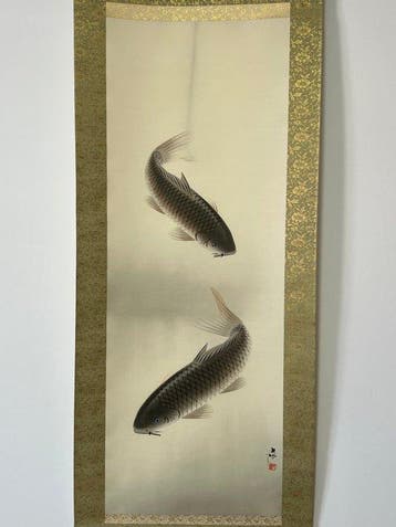 Traditionele Japanse hangende rol (kakejiku / kakemono) -